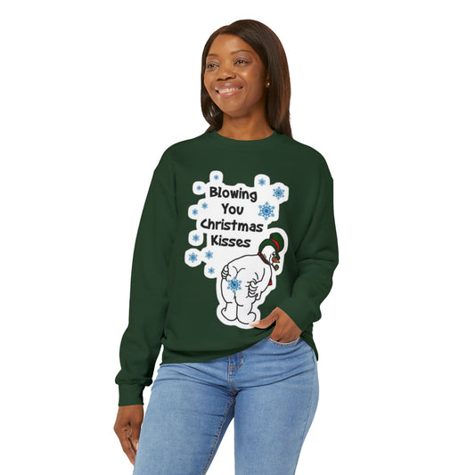 Blowing You Christmas Kisses Sweatshirt