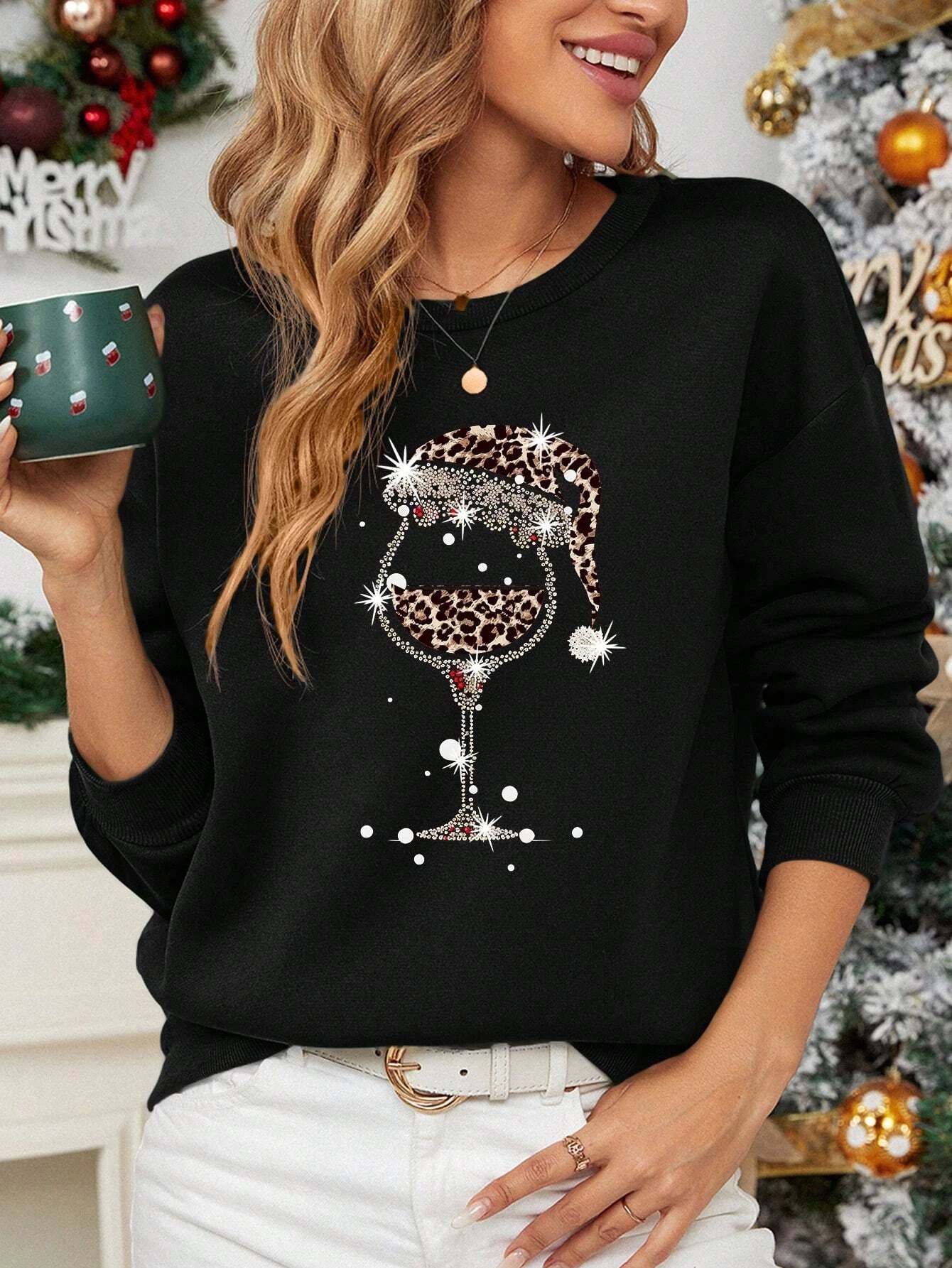 Christmas is About Wine Sweater