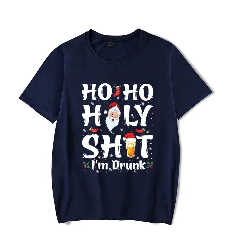 Ho Ho Holy Shit I'm Drunk Men T-shirt