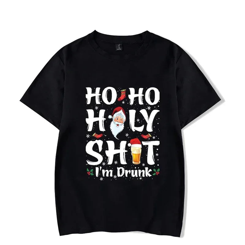 Ho Ho Holy Shit I'm Drunk Men T-shirt